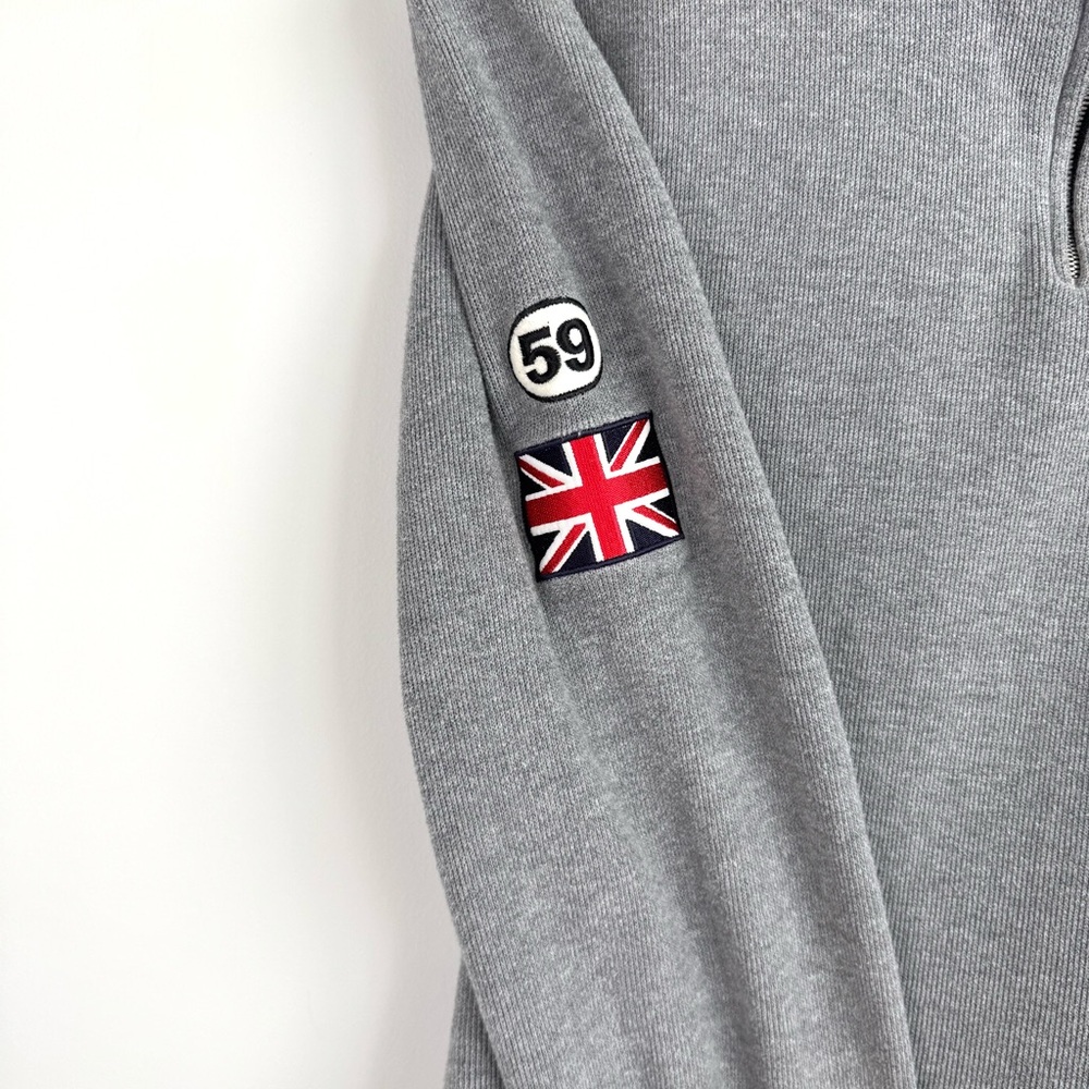 Hackett London Aston Martin Racing Pullover Large Mock Turtleneck 1/4 Zip - Picture 5 of 15